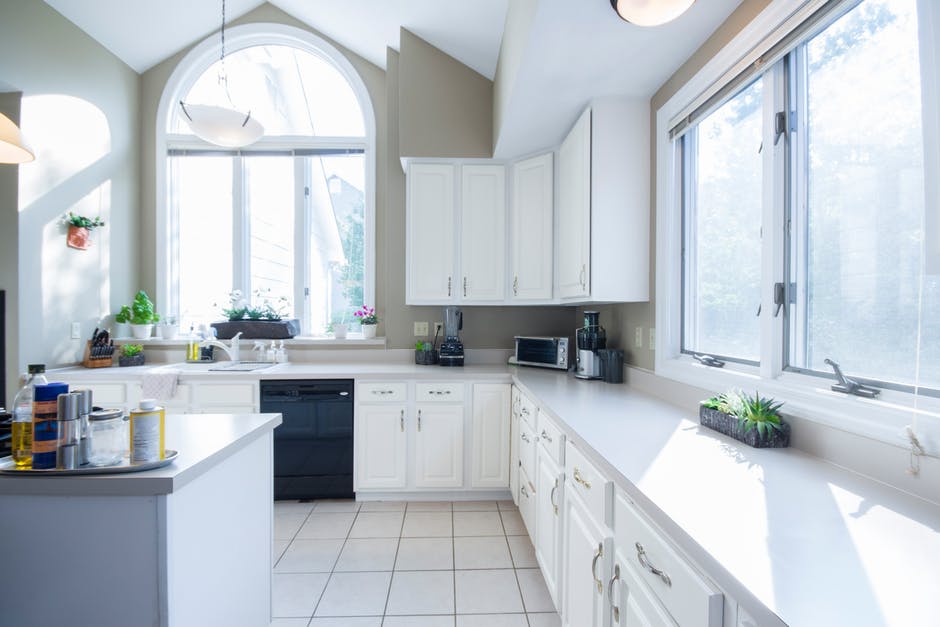 cleaning window sills