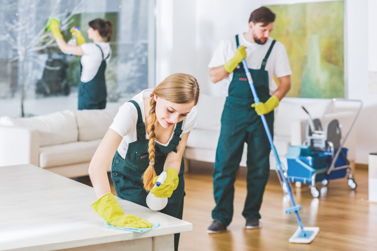 cleaning person